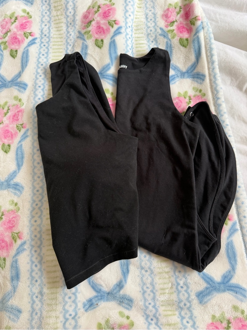 Old Navy Black Women's Tank Top and Bodysuit Set